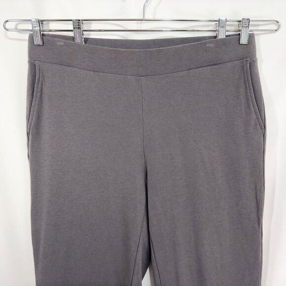 J. Jill Plus Size 1X Pants Gray Slim Leg Cropped Knit Pull-On Leggings 507 - Picture 3 of 10